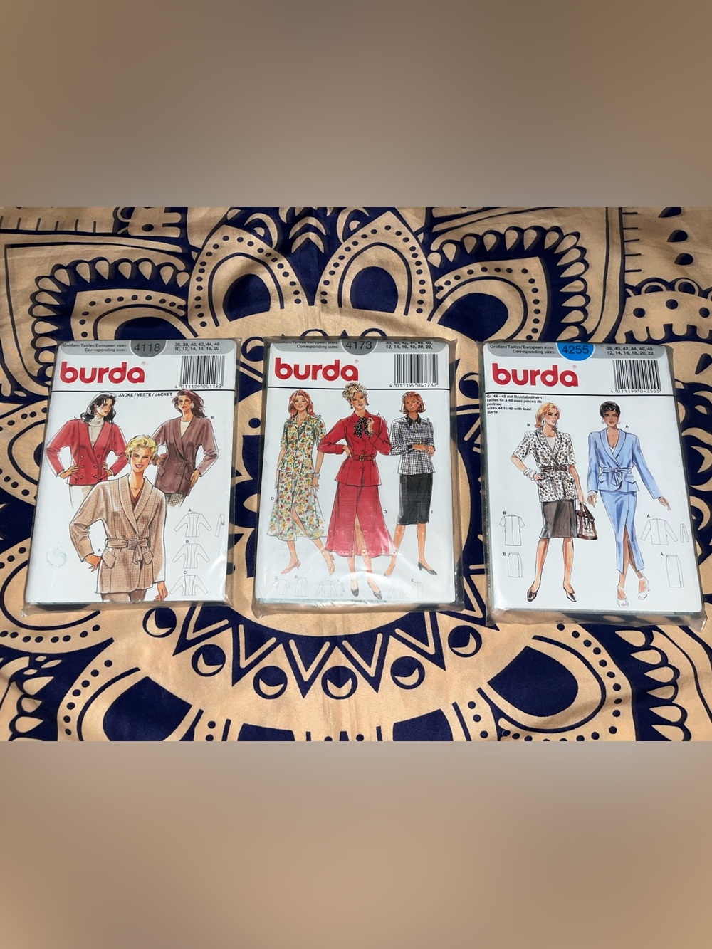 Burda Vintage Sewing Pattern Lot - Women's skirts & Jackets
